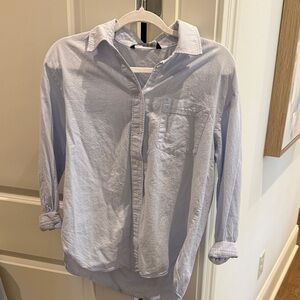 Zara Casual Light Blue Button Down Shirt